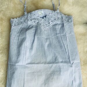 NWT Sundance LAVENDER CAMI , L,  “Lillian Tea Camisole” lace cami